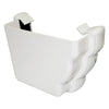 110mm Niagara Ogee External Gutter Stopend Left Hand - Trade 4 Less - Building Supplies UK