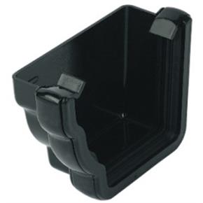 110mm Niagara Ogee External Gutter Stopend Left Hand - Trade 4 Less - Building Supplies UK