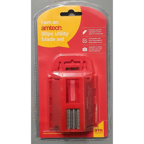 Utility Knife Blades (Box of 50) - Trade 4 Less - Building Supplies UK