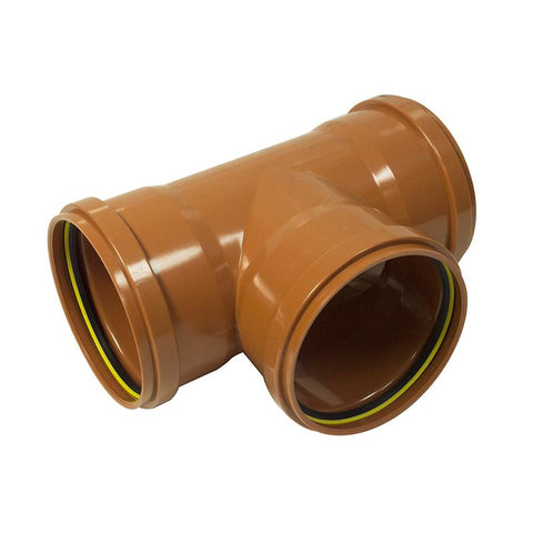 160mm 90d  Equal Junction Triple Socket - Trade 4 Less - Building Supplies UK