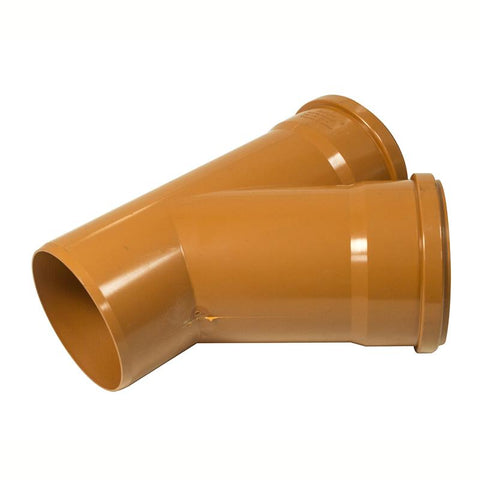 160mm 45d  Equal Junction Double Socket - Trade 4 Less - Building Supplies UK
