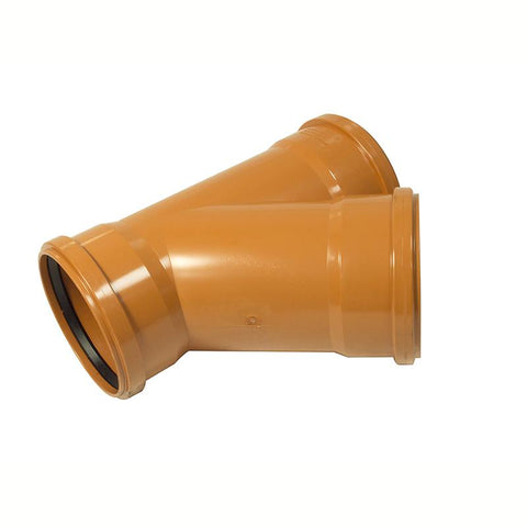 160mm 45d  Equal Junction Triple Socket - Trade 4 Less - Building Supplies UK