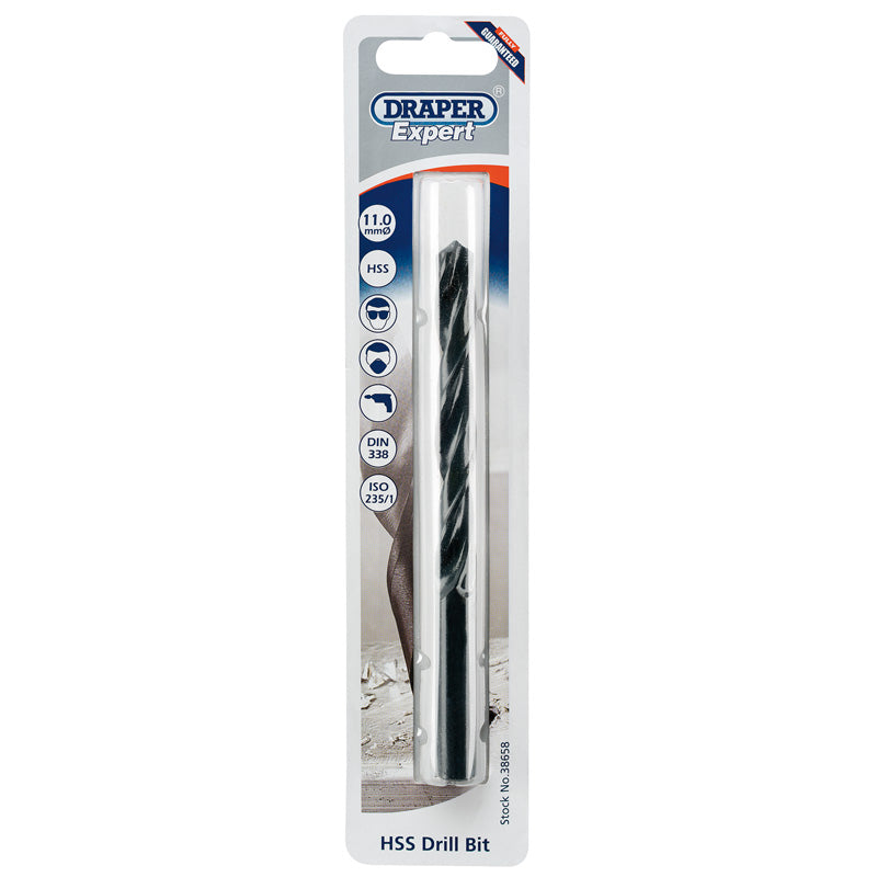 Draper HSS Drill Bit 11.0mm- 38658 - Trade 4 Less - Building Supplies UK