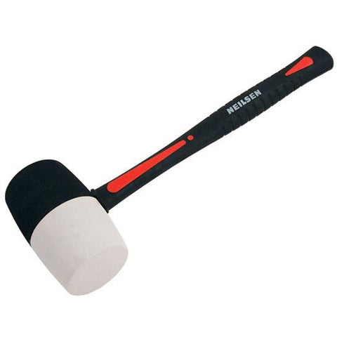 Black/White Rubber Mallet - 32oz - Trade 4 Less - Building Supplies UK