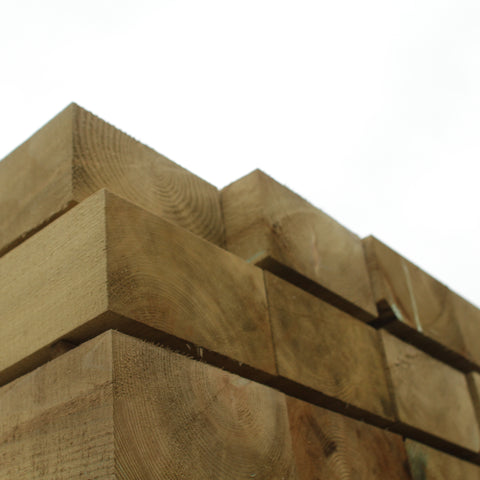 200 x 100mm x 2.4m Green Treated S/W Sleeper - Trade 4 Less - Building Supplies UK