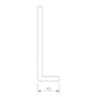 White Square Edge Universal UPVC Fascia Board 9mm – Single Leg - Trade 4 Less - Building Supplies UK