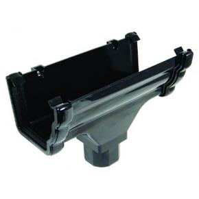 110mm Niagara Ogee Gutter Running Outlet - Trade 4 Less - Building Supplies UK