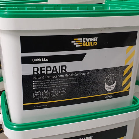 Everbuild Tarmac Repair - QUICK MAC INSTANT TARMACADAM REPAIR - Trade 4 Less - Building Supplies UK