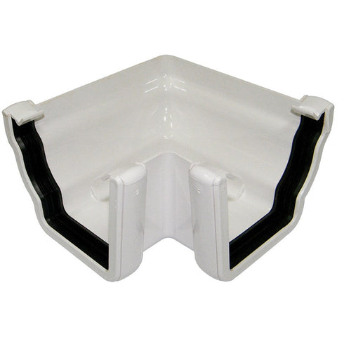 110mm Niagara Ogee 90 degree External Gutter Angle - Trade 4 Less - Building Supplies UK