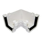 110mm Niagara Ogee 90 degree Internal Gutter Angle White - Trade 4 Less - Building Supplies UK