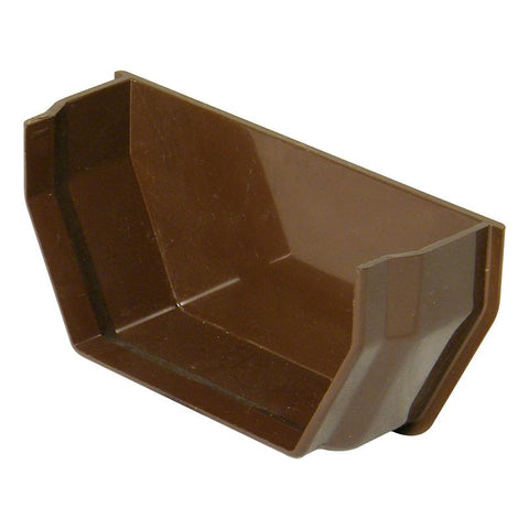 114mm Square Gutter Internal Stopend - Trade 4 Less - Building Supplies UK