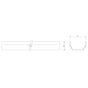 114mm x 2m Square Line Gutter - Trade 4 Less - Building Supplies UK