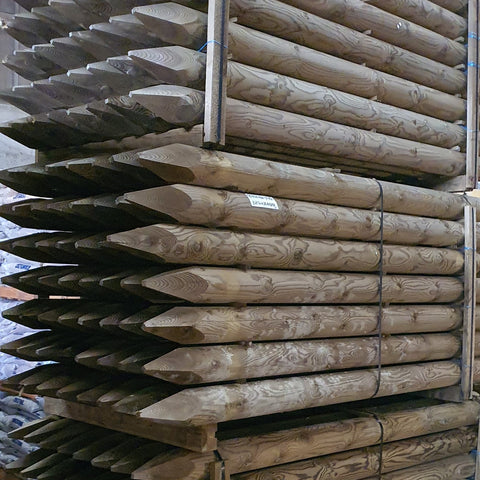 125mm Round Pine Log 2.4m - Trade 4 Less - Building Supplies UK