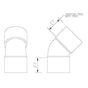 32mm 135° (45°) Waste pipe Bend - Trade 4 Less - Building Supplies UK