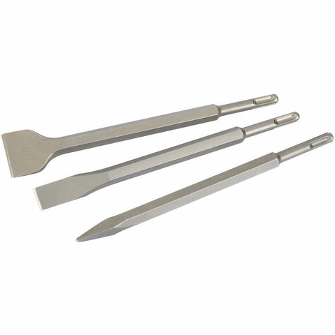 3 Peice SDS+ Chisel Set  - 40405 - Trade 4 Less - Building Supplies UK