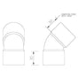 40mm 135° (45°) Wastepipe Bend - Trade 4 Less - Building Supplies UK