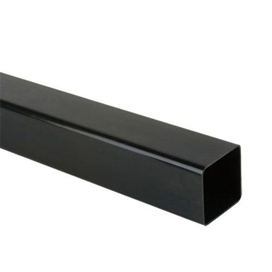 65mm x  2.5m  Black Square Downpipe - Trade 4 Less - Building Supplies UK