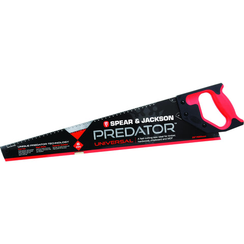 Spear & Jackson Predator Universal Handsaw 22inch - Trade 4 Less - Building Supplies UK