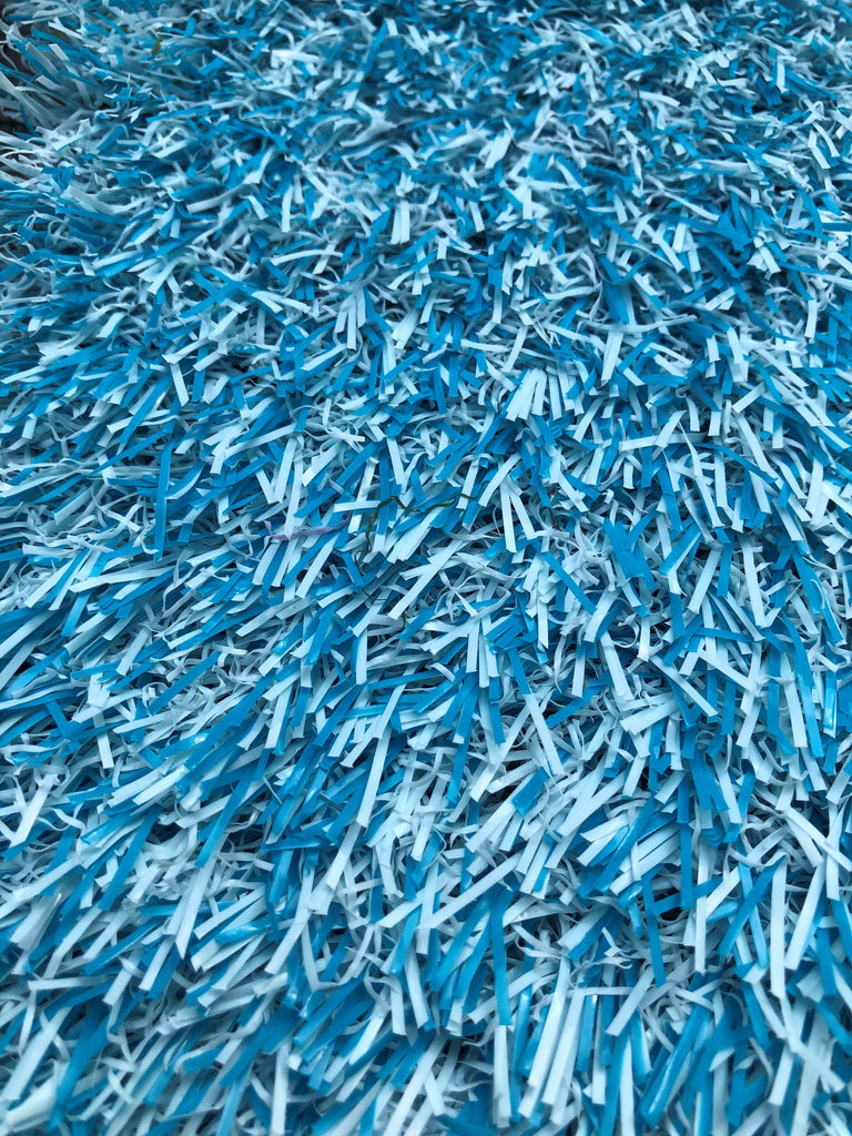 Blue Coloured Artificial Grass (Short) - Trade 4 Less - Building Supplies UK