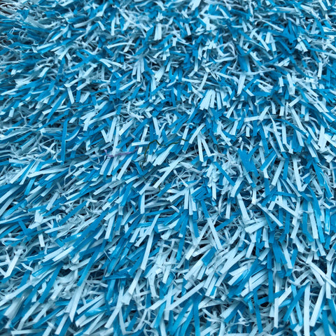 Blue Coloured Artificial Grass (Short) - Trade 4 Less - Building Supplies UK