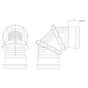 110mm 0-90° Adjustable Bend – Double Socket - Trade 4 Less - Building Supplies UK
