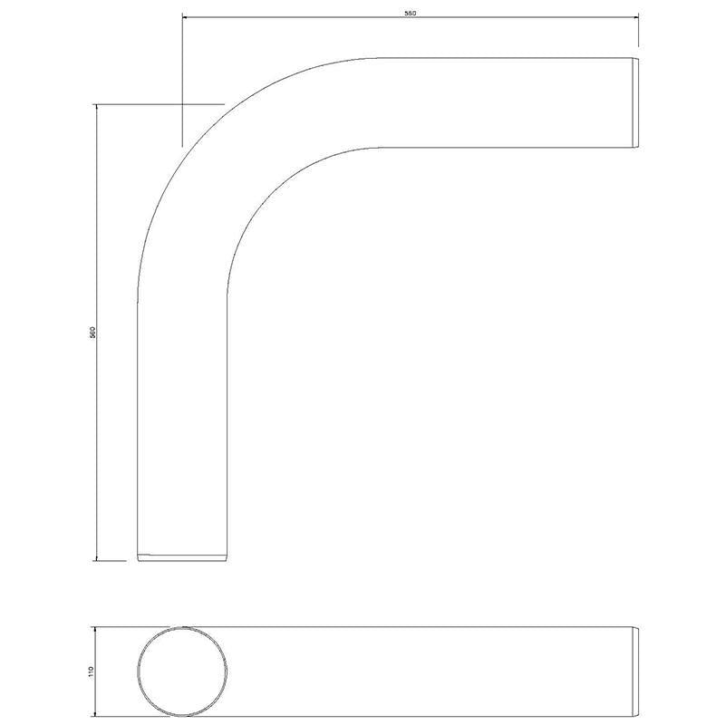 110mm 87½° Large Radius Bends - Trade 4 Less - Building Supplies UK