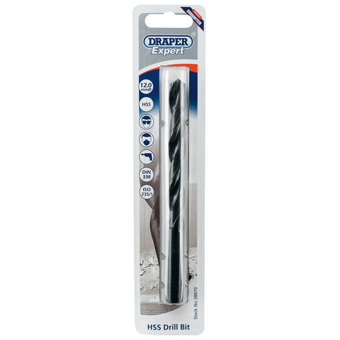 Draper HSS Drill Bit 12.0mm- 38670 - Trade 4 Less - Building Supplies UK