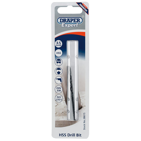 Draper HSS Drill Bit 3.5mm - 38615 - Trade 4 Less - Building Supplies UK