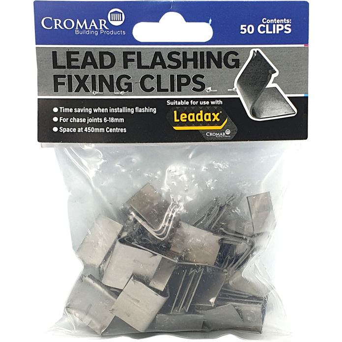 Leadax Fixing Clips Pack Of 50 - Trade 4 Less - Building Supplies UK