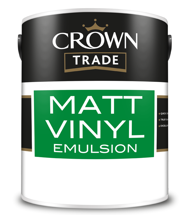 Crown Trade Matt Emulsion 5L - Trade 4 Less - Building Supplies UK