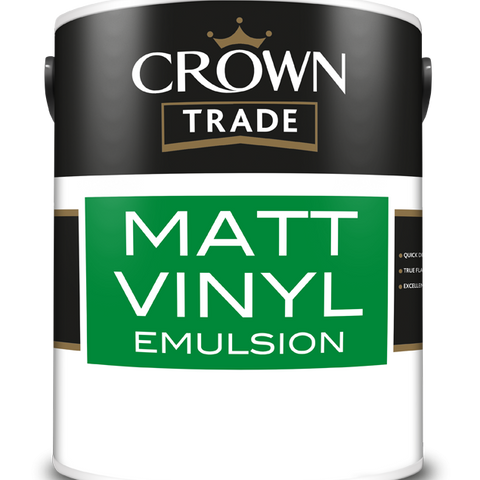 Crown Trade Matt Emulsion 5L - Trade 4 Less - Building Supplies UK