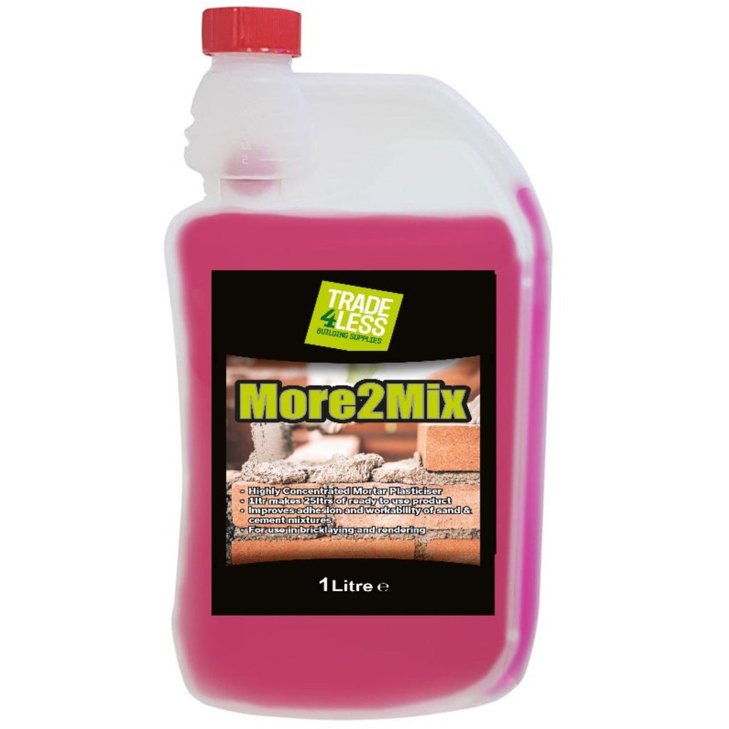 More2Mix Concentrated Plasticiser 1ltr - Trade 4 Less - Building Supplies UK
