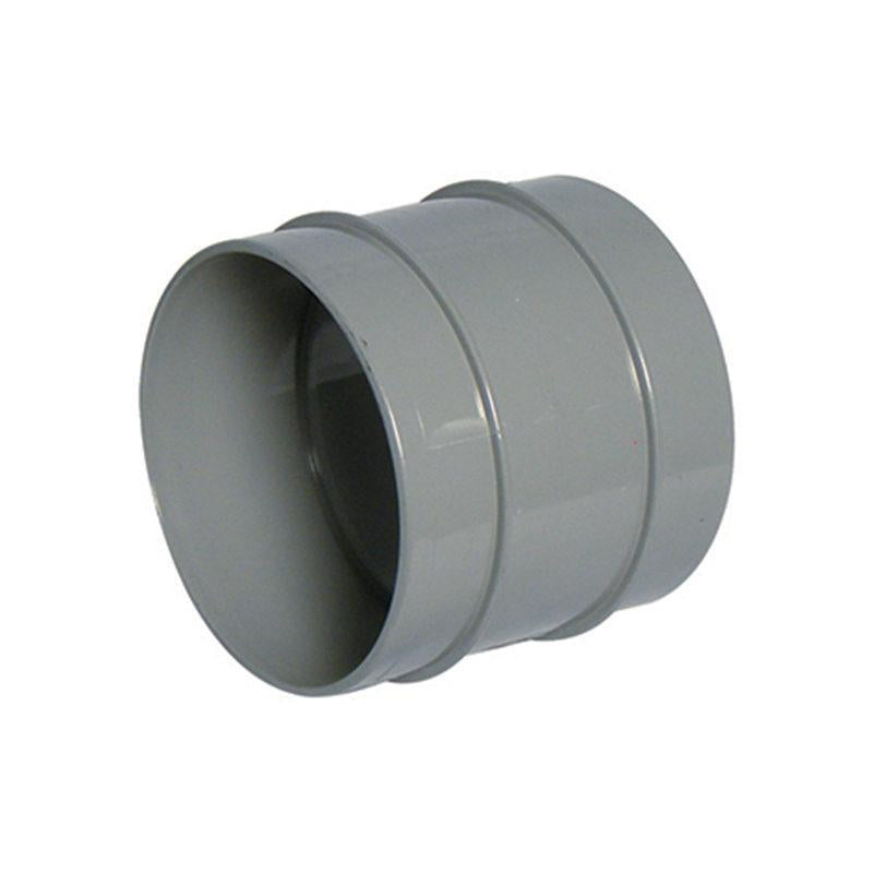 110mm Coupling Double Socket Black - Trade 4 Less - Building Supplies UK