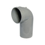 110mm 90d Bend Spigot / Socket Black - Trade 4 Less - Building Supplies UK