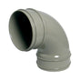 110mm 90d Bend Double Socket Black - Trade 4 Less - Building Supplies UK