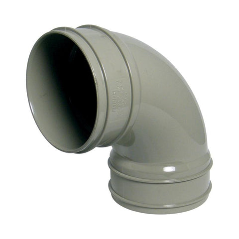 110mm 90d Bend Double Socket Black - Trade 4 Less - Building Supplies UK