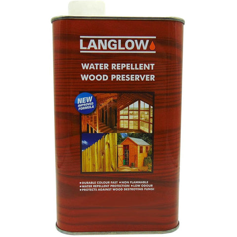 1Lt  Langlow Dual Purpose Wood Preserver Red Cedar - Trade 4 Less - Building Supplies UK