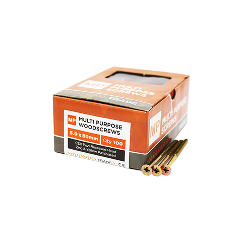 ZYP Pozi Csk Multipurpose Wood Screws - Boxed - Trade 4 Less - Building Supplies UK