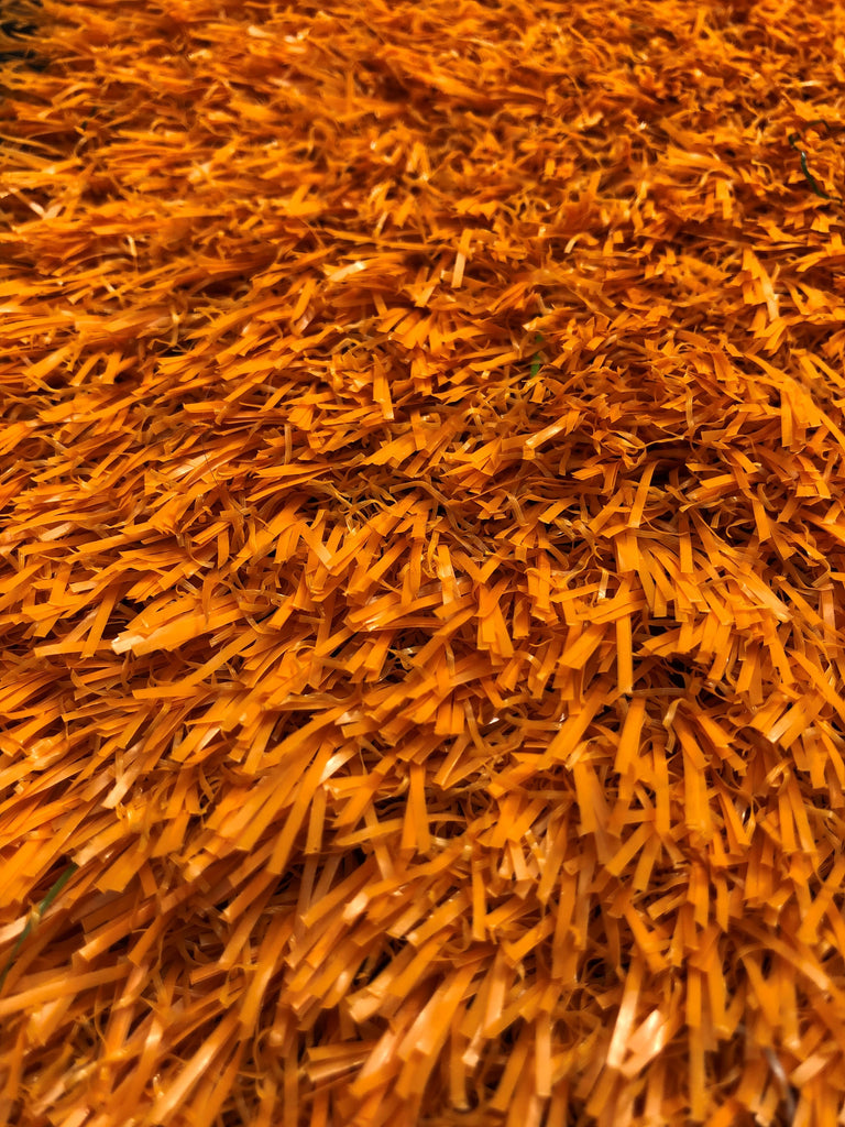 Orange Coloured Artificial Grass (Med) - Trade 4 Less - Building Supplies UK