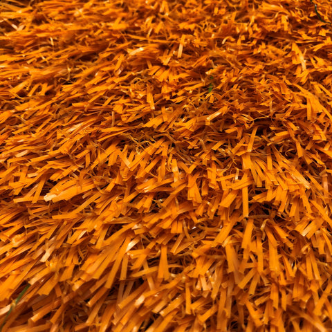Orange Coloured Artificial Grass (Med) - Trade 4 Less - Building Supplies UK