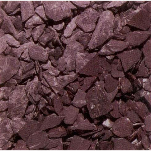 40mm Plum Slate Chippings - 20Kg Bag - Trade 4 Less - Building Supplies UK