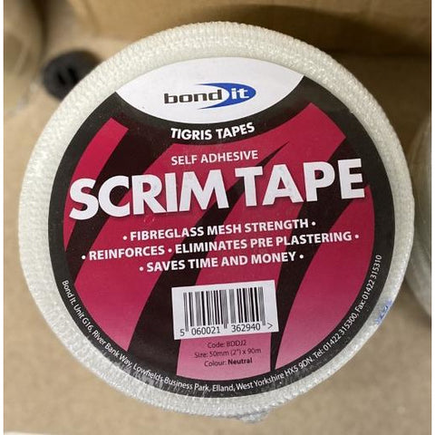 Plasterers Scrim Tape 48mm x 90m - Trade 4 Less - Building Supplies UK