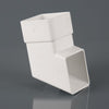 65mm White Square Downpipe Shoe - Trade 4 Less - Building Supplies UK