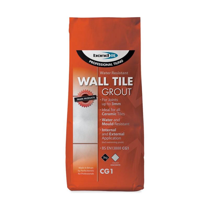 Wall Tile Grout Mould & Water Resistant 3kg - Trade 4 Less - Building Supplies UK